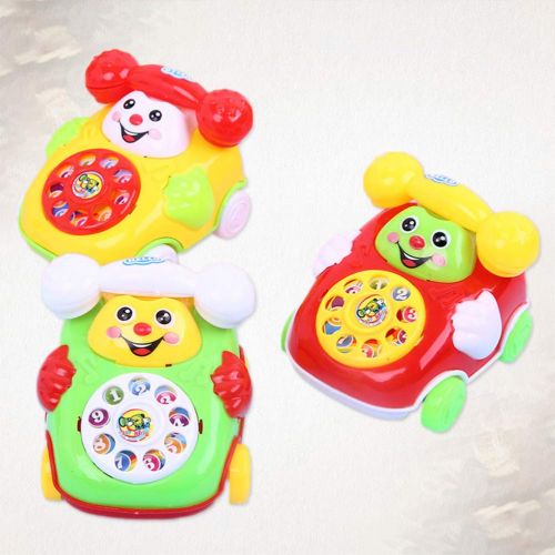  YeahiBaby Kid Chatter Telephone Toys Learning Educational Toys for Kids Gifts 2pcs (Random Color)