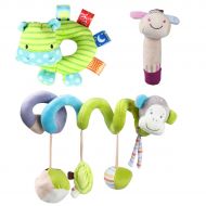 YeahiBaby YEAHIBABY Stroller Toy Spiral Toy Bed Hanging Toys Baby Car Seat Toy Plush Crinkle Stroller Toys...