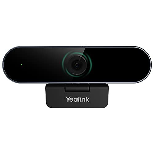  Yealink Webcam Web Camera Teams-Zoom Certified with Microphone UVC20 1080P HD Video and Audio Conferencing System Meeting Skype Business Gaming Recording (UVC20)