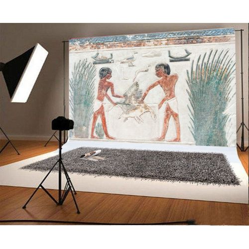  Yeele 10x8ft Ancient Egypt Mural Background for Photography Fresco Backdrop Egypt Primitive Society Hieroglyphics Vintage Antique Wall Painting Kid Children Photo Booth Shoot Vinyl