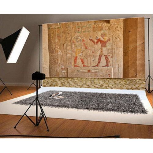  Yeele 10x8ft Ancient Egyptian Temple Backgrounds for Photography Relief Sculpture Mural Backdrop Historically Culture Kids Adult Photo Booth Shoot Vinyl Studio Props