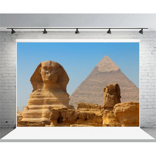  Yeele 10x8ft Ancient Egypt Background for Photography Sphinx Pyramid Desert Egyptian Landmark Backdrop Weltwunder Historical Building Travel Kids Adult Photo Booth Shoot Vinyl Stud
