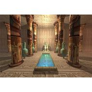Yeele 10x8ft Ancient Egyptian Temple Photography Backdrop Pyramid Tomb Interior Background for Pictures Egypt Mural Wall Painting Totem Pharaoh Culture Photo Shoot Vinyl Studio Pro
