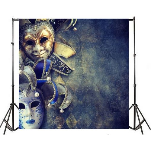  Yeele 8x8ft Mask Masquerade Backdrop Disguise Carnival Pictures Photography Background Room Interior Decoration Girl Boy Adults Portraits Photo Shoot Vinyl Wallpaper Photocall Stud