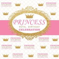 Yeele 10x10ft Royal Birthday Backdrop Crown Little Princess Birthday Celebration Background for Photography Party Banner Decoration Girl Baby Kids Photo Booth Shoot Vinyl Studio Pr