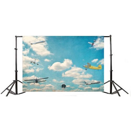  Yeele 10x8ft Aircraft fly Photo Backdrops Vinyl Aircraft Model Flying Dream Baby Little Boy party Photography Background Airplane Adult Pilot Portrait Photo Booth Video Shoot Wallp