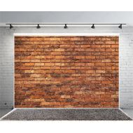 Yeele 8x6ft Retro Brick Backdrop Vinyl Cloth Vintage Brown Brick Wall Texture Photography Background Party Booth Banner Newborn Baby Adult Portrait Wallpaper Photo Video Shooting S