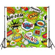 Yeele 10x10ft Baby Shower Newborn Boys Birthday Party Props Photography Backdrops Vinyl Humor Super Hero Comic Book Photo Background for Children Adult Portrait Photo Shooting Vide