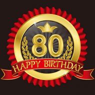 80Th Birthday Photography Backdrop - Yeele 10x10ft Vinyl Grandparents Anniversary Fathers Mothers Birthday Party Banner Decor Photo Background Family Party Portrait Photo Booth Pro