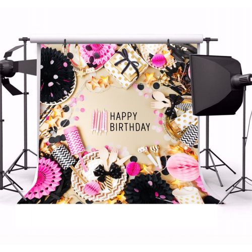  Yeele 10x10ft Boy Birthday Backdrop Candle Gift Photography Background for Picture Party Banner Decor Baby Girl Kid Newborn Portrait Photo Booth Shooting Vinyl Wallpaper Photocall