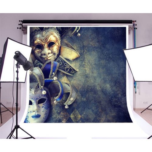 Yeele 7x7ft Mask Masquerade Backdrop Disguise Carnival Pictures Photography Background Room Interior Decoration Girl Boy Adults Portraits Photo Shoot Vinyl Wallpaper Photocall Stud