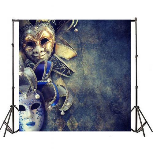  Yeele 7x7ft Mask Masquerade Backdrop Disguise Carnival Pictures Photography Background Room Interior Decoration Girl Boy Adults Portraits Photo Shoot Vinyl Wallpaper Photocall Stud