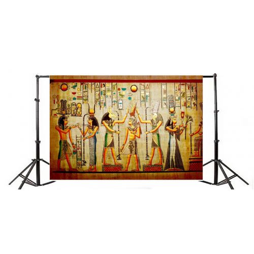  Yeele 10x6.5ft Ancient Civilization Photography Backdrop Vinyl Primitive Tribe Life History Culture Heritage Egyptian Papyrus Painting Hieroglyphic Photo Background for Photo Video