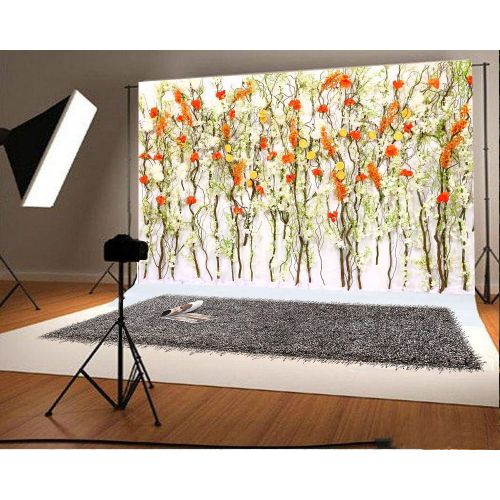  Yeele 10x8ft Flowers Photo Backdrop Vinyl Bright Flowers Blossoming Romantic Wedding Room Party Decoration Photography Background Maiden Adults Bridal Lady Portraits Photo Shooting