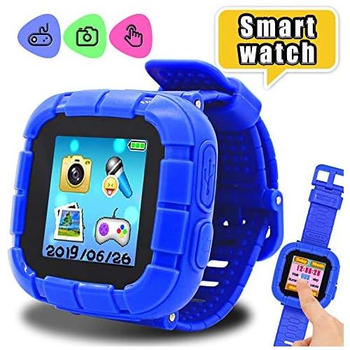  [아마존베스트]Yehtta Toys for 3-8 Year Old Boys Smart Watch for Kids Samrtwatch Touchscreen Kids Watches Girls Birthday Gifts Electronic Toys for Kids Blue