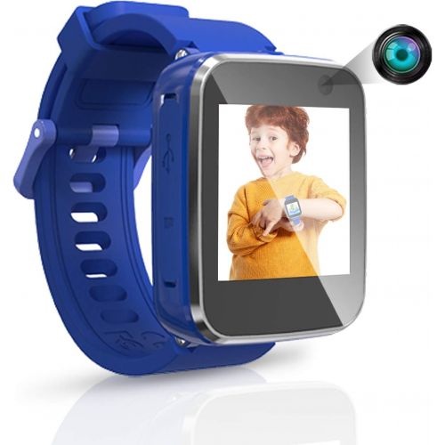  [아마존베스트]Yehtta Kids Smart Watch Toys for 4-10 Year Old Toddler Watch for Boys&Girls Blue Children Multi-Function Watch with Selfie-cam Christmas Birthday Gifts for Kid Touch Screen Recharg
