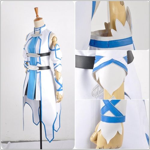  Yejue SAO Sword Art Online 2 Asuna Yuuki Blue Version Cosplay Costume