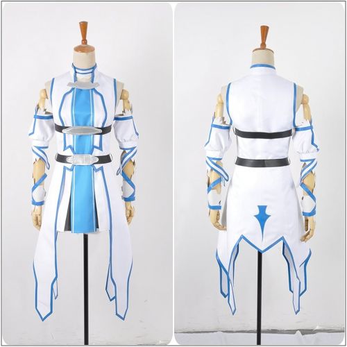  Yejue SAO Sword Art Online 2 Asuna Yuuki Blue Version Cosplay Costume