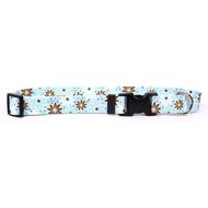 Yellow Dog Design Blue Daisy Dog Collar