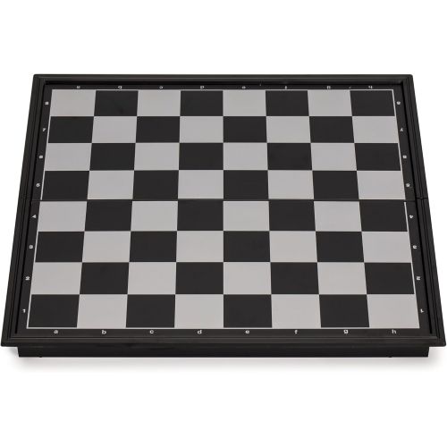  [아마존베스트]Yellow Mountain Imports Magnetic Travel Chess Set (9.7 Inches) - Portable - Perfectly Travel-Sized - Complete Playing Pieces Included in Set