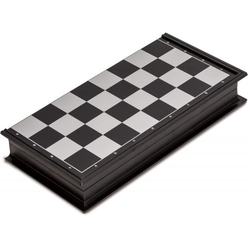  [아마존베스트]Yellow Mountain Imports Travel Magnetic Chess Set (9.7 Inches) - Folding, Portable, and Educational Board Game