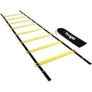 Yes4All 8, 12, 20 Rungs Agility Ladder - Speed Training Equipment for All Ages & Levels with Carrying Bag - Speed Ladder