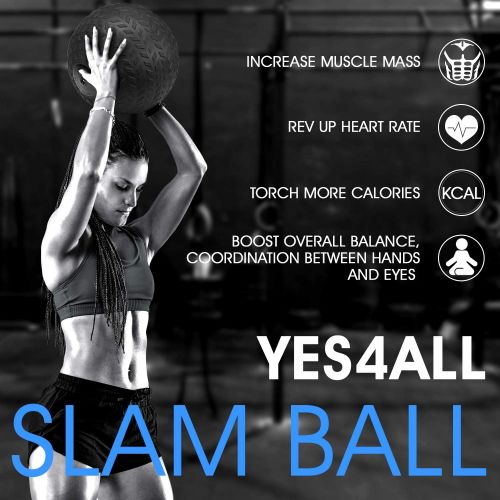  Yes4All Slam Ball for Strength and Crossfit Workout  Slam Medicine Ball, Model:JLMS