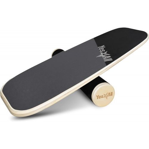  Yes4All Balance Board Trainer Wooden with Adjustable Stoppers  3 Different Distance Options 11, 16 and 22 inches