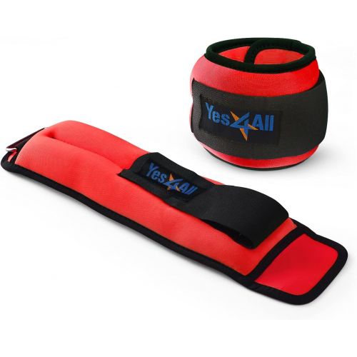  Yes4All Ankle/Wrist Weight Pair Set with Adjustable Strap  Multi Weights & Colors Available