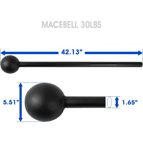  Yes4All Steel Macebell for Full Body Workouts - Availble 5, 7, 10, 15, 20, 25, 30 lbs