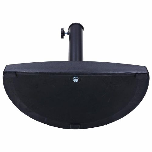  Yescom 20-inch 20-lbs Semicircle Umbrella Base Heavy Stand Holder Fit for Half Patio Garden Umbrella Black
