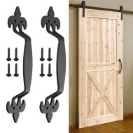 Yescom 11 Sliding Barn Door Handle Vintage Heavy Duty Cast Iron Pull Gate Shed Cabinet