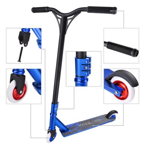  Yescom Professional Aluminum Freestyle Stunt Kick Scooter Tricks Skatepark BMX Handlebar for Adult Color Opt