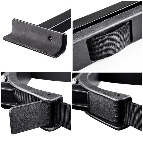  Yescom Universal Golf Bag Attachment Golf Bag Holder Bracket Rack for Golf Cart Rear Seat Black