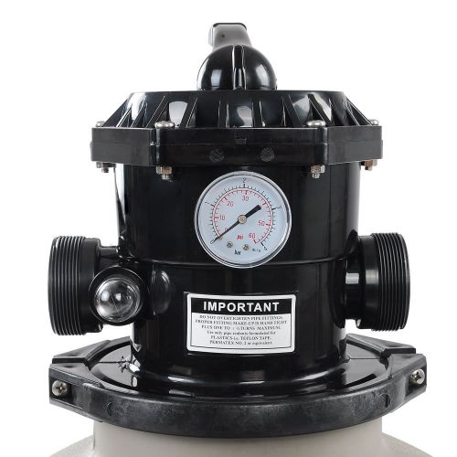  Yescom 16 Above Inground Swimming Pool Sand Filter w/Valve Fit 1/2HP 3/4HP Water Pump