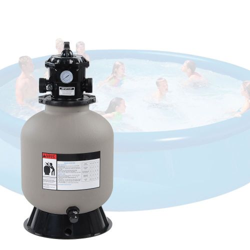  Yescom 16 Above Inground Swimming Pool Sand Filter w/Valve Fit 1/2HP 3/4HP Water Pump