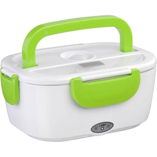  [아마존베스트]Yescom 1.5L Portable Electric Heating Lunch Box Food Storage Warmer w/Stain Steel & PP Removable Container Green