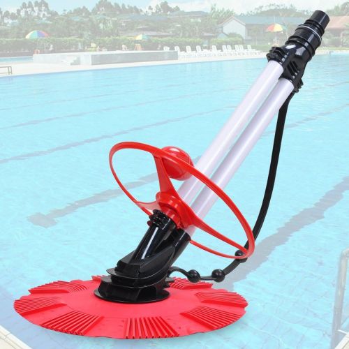  Yescom Inground Above Ground Automatic Swimming Pool Cleaner Climb Wall Floor Pool Sweeper Suction Side Vacuum 10x Hose