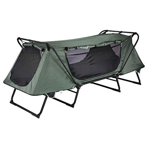  Yescom Folding Tent Cot Oxford Portable Waterproof Camping Cot Outdoor 1 Person Off Ground Tent with Carry Bag