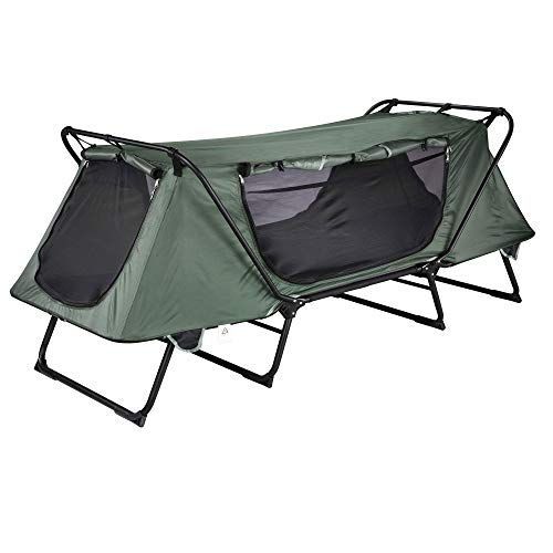  Yescom Folding Tent Cot Oxford Portable Waterproof Camping Cot Outdoor 1 Person Off Ground Tent with Carry Bag