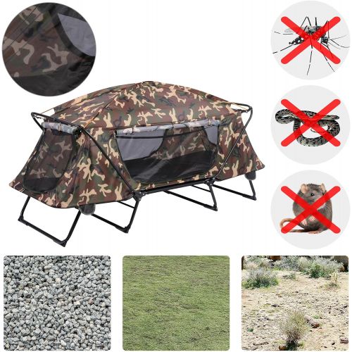  Yescom Folding Oversized Single Tent Cot Camping Hiking Bed Portable Outdoor Rain Fly