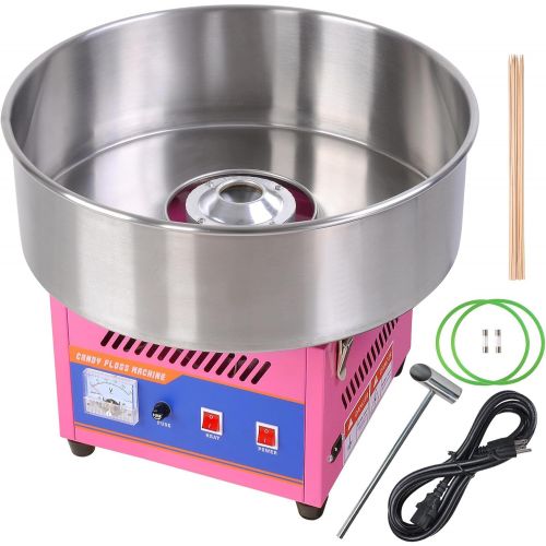  [아마존베스트]Yescom 20 Commercial Cotton Candy Machine GEN3 Large Countertop Electric Floss Maker Birthday Party Carnival Pink