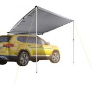 Yescom 7.6x8.2 Car Side Awning Rooftop Pull Out Tent Shelter PU2000mm UV50+ Shade SUV Outdoor Camping Travel Grey