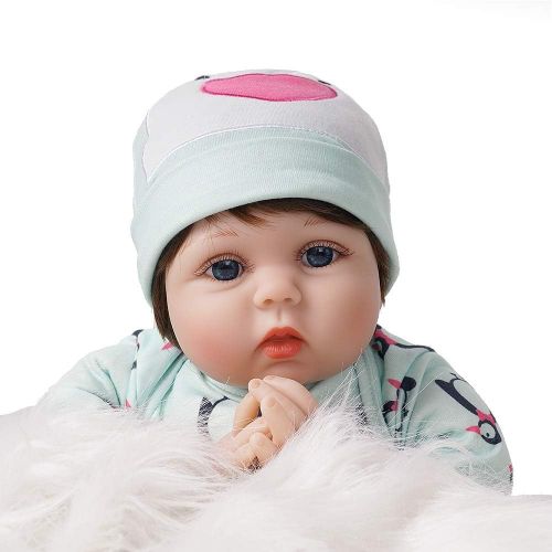  Yesteria Real Looking Sleeping Reborn Baby Doll Girl Silicone Pink 22 Inches