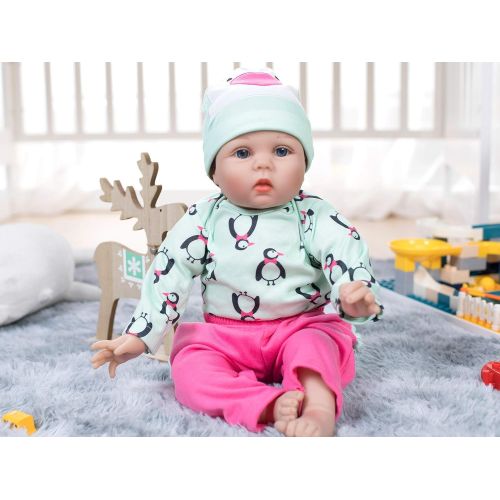  Yesteria Real Looking Sleeping Reborn Baby Doll Girl Silicone Pink 22 Inches