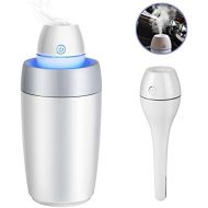 Yesurprise USB Cool Mist Humidifier, Portable Mini with Auto Shut-Off, Multi Use for Travel Office Desk Car Hotel Kids Bedroom with Water Bottle (White)