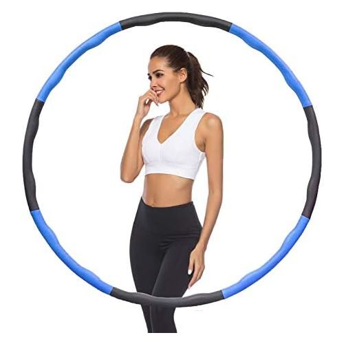  [아마존베스트]Yeying Hula Hoop, Adult Hula Hoop, 6-8 Removable Sections, Suitable for Adults and Children, Tyres, Suitable for Fitness, Sports, Home, Office, Adjustable Hoola Hoop