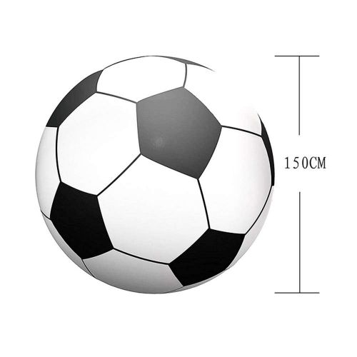  YiCan Environmentally Friendly PVC Inflatable Football, Summer Seaside Adult Toys, Outdoor Big Soccer Beach Ball Toy D: 150CM
