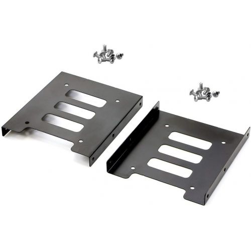  YiMusic 5 Pieces 2.5 to 3.5 SSD to HDD Metal Mounting Bracket Adapter Hard Drive Holder Suit for PC SSD