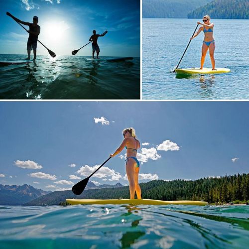  YiMusic Anfan Adjustable SUP Paddle, 3 Piece Stand Up Paddle Boarding Paddle, Super Paddles, Nylon Fiber Blade/Nylon and Carbon Fiber Blade (US Stock)